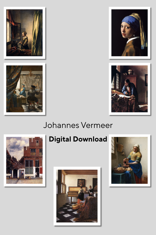 Johannes Vermeer Art Prints — Digital Download
