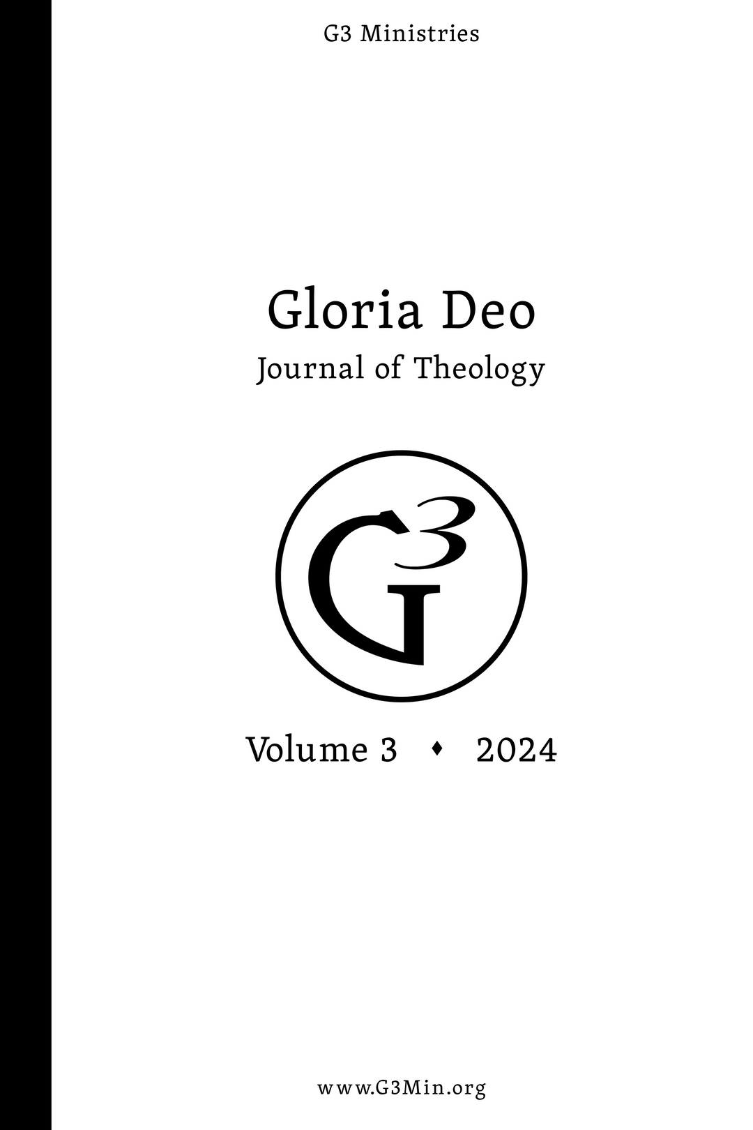 Gloria Deo Journal of Theology Volume 3 (2024)