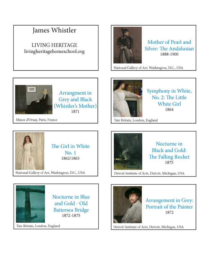 James Whistler Art Prints — Digital Download