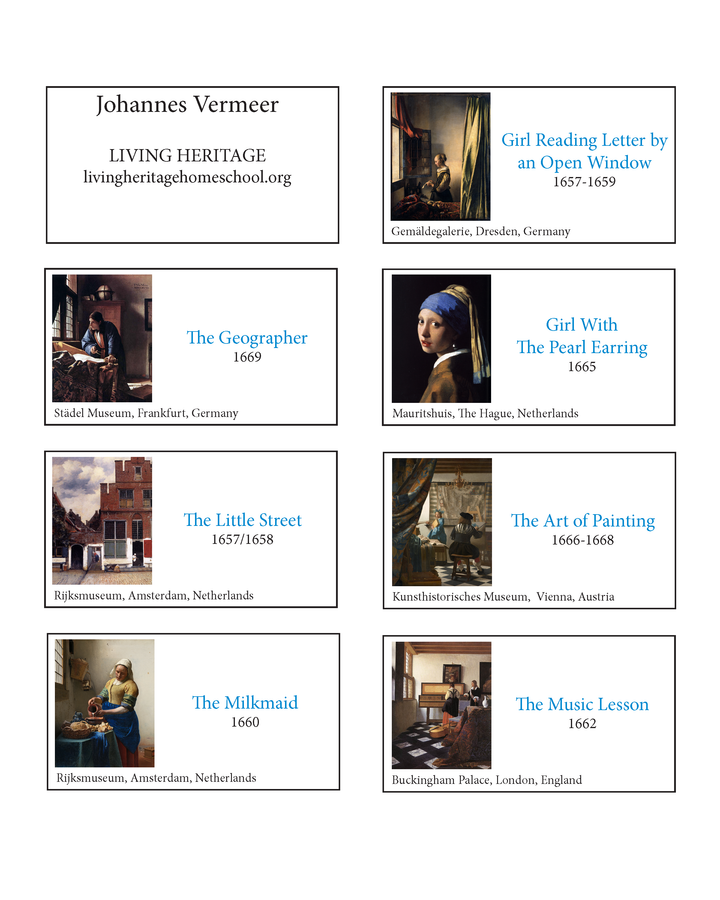 Johannes Vermeer Art Prints