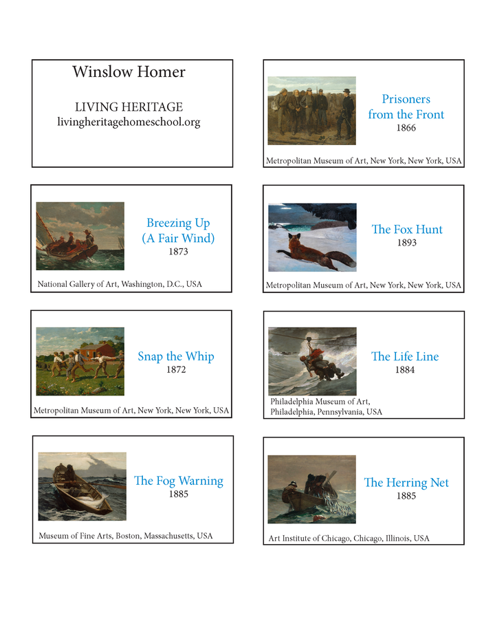 Winslow Homer Art Prints — Digital Download