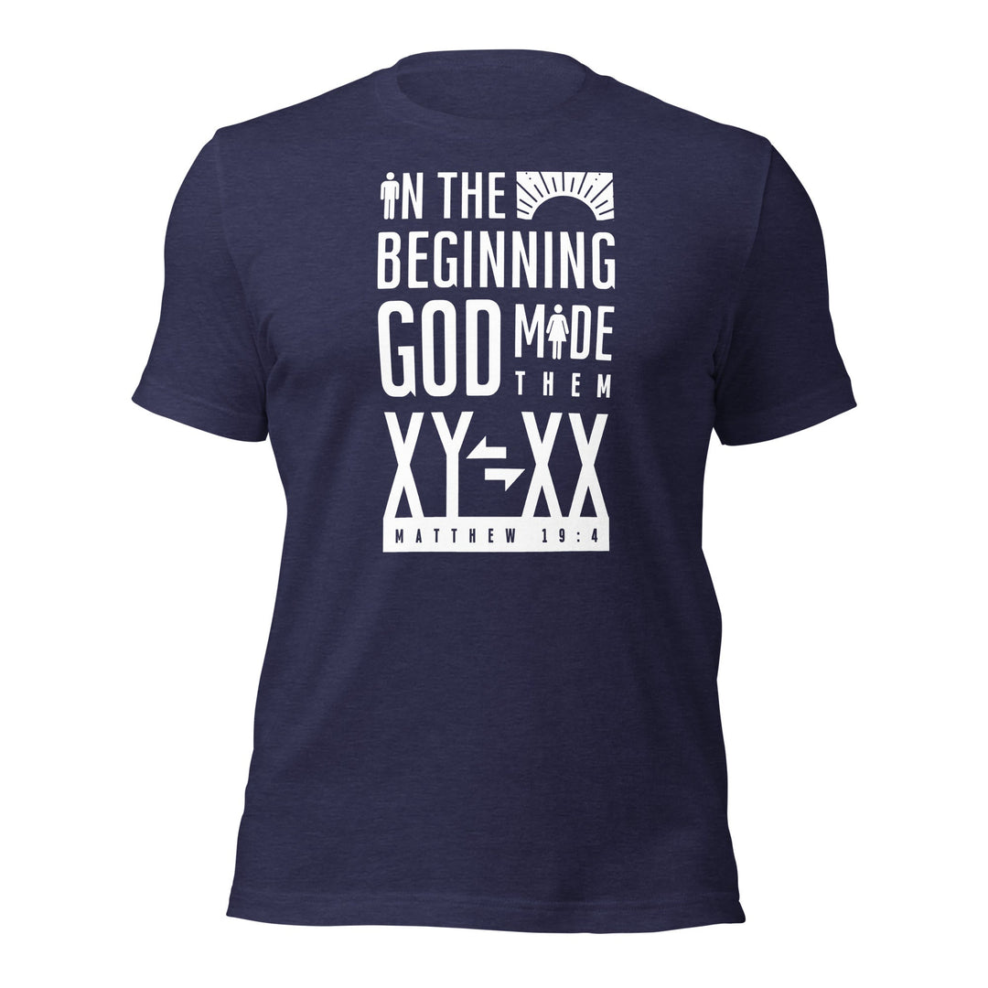 Matthew 19:4 "XY XX" T-shirt (Unisex)