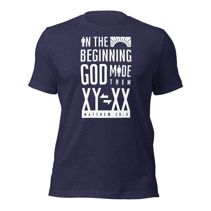 Matthew 19:4 "XY XX" T-shirt (Unisex)