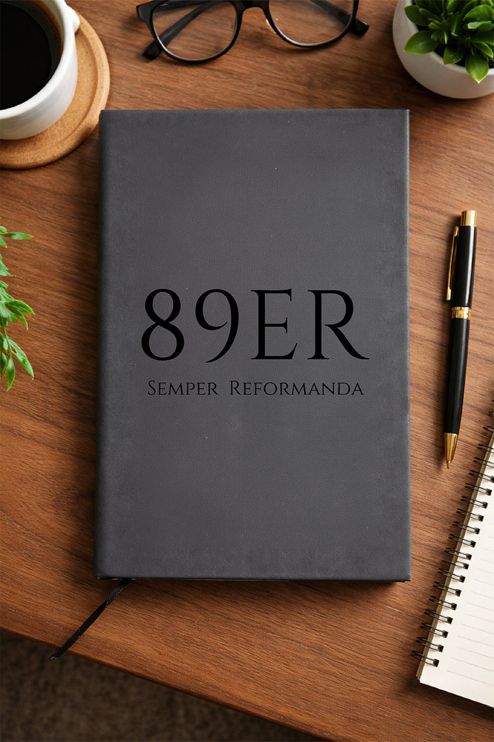 "89ER Semper Reformanda" — Faux Leather Journal