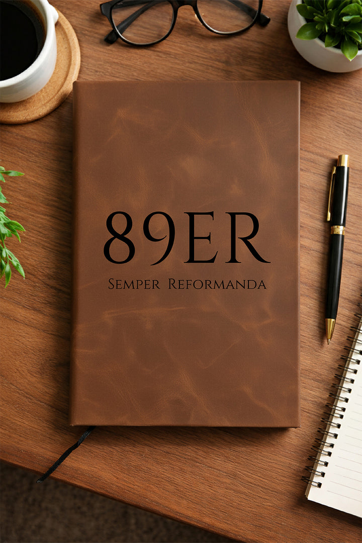 "89ER Semper Reformanda" — Faux Leather Journal