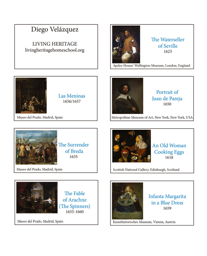Diego Velázquez Art Prints — Digital Download