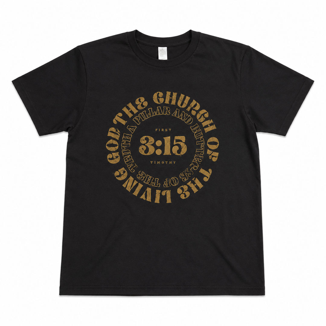 1 Timothy 3:15 “Pillar and Buttress” T-Shirt — Unisex Softstyle Tee