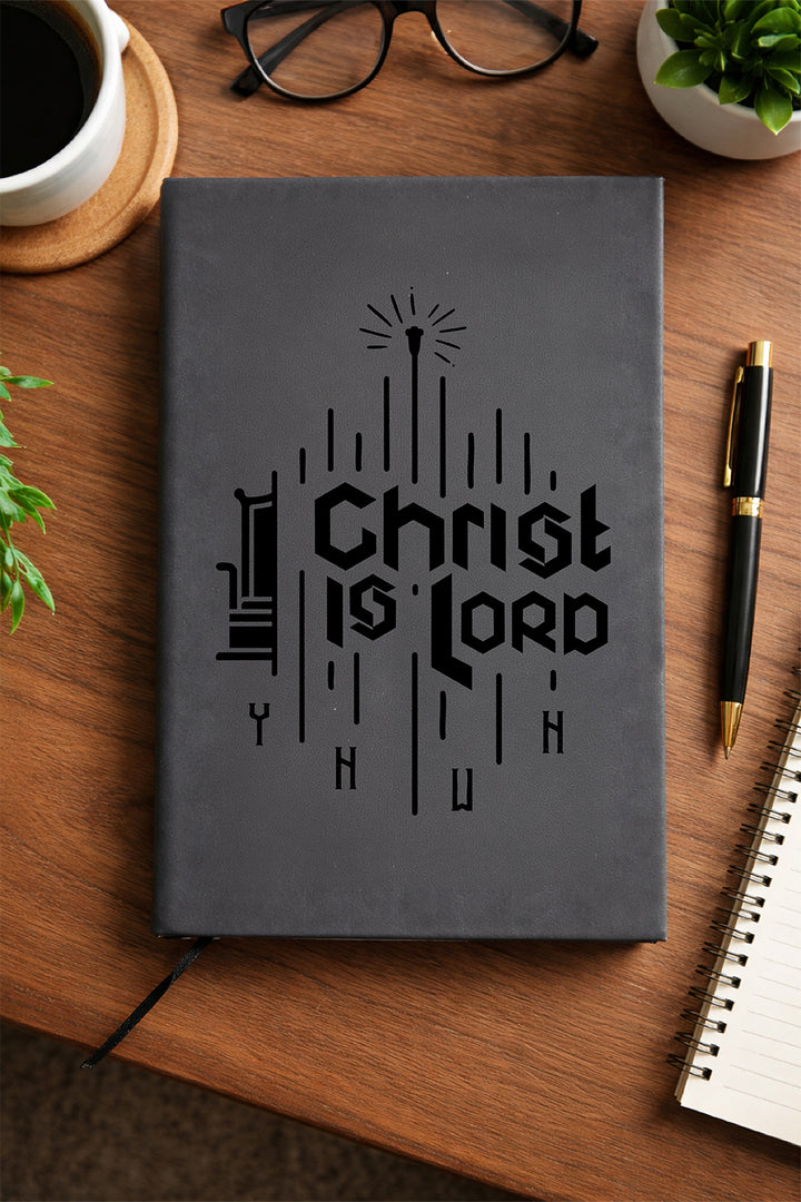 "Christ Is Lord" — Faux Leather Journal