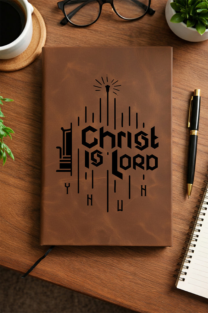 "Christ Is Lord" — Faux Leather Journal