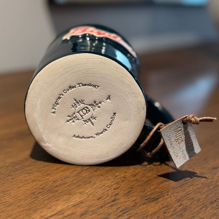 Handcrafted Baptist Baseball Pottery Mug
