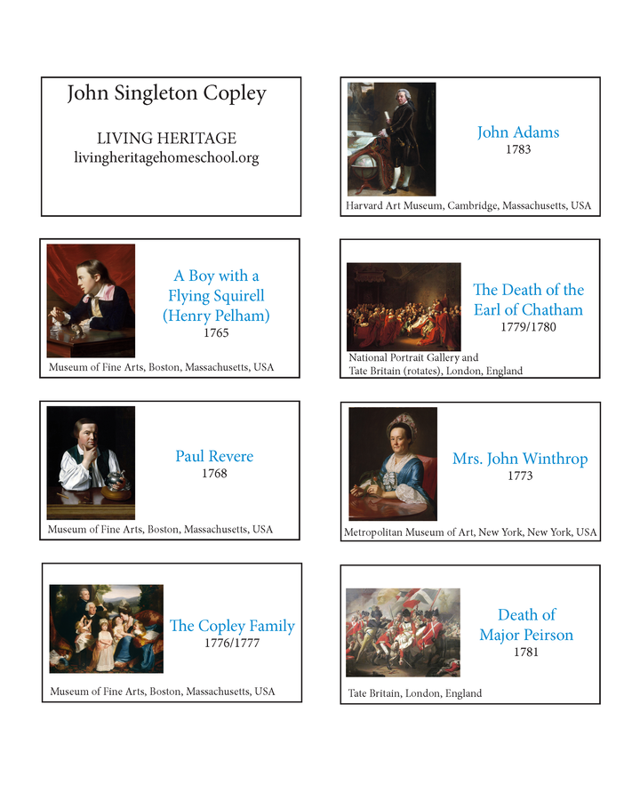 John Singleton Copley Art Prints — Digital Download