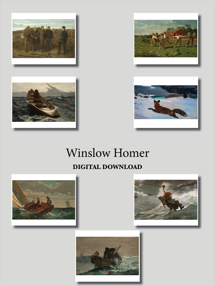 Winslow Homer Art Prints — Digital Download