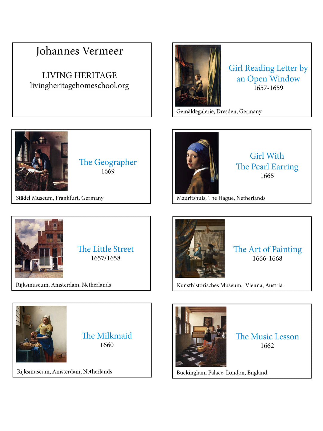 Johannes Vermeer Art Prints