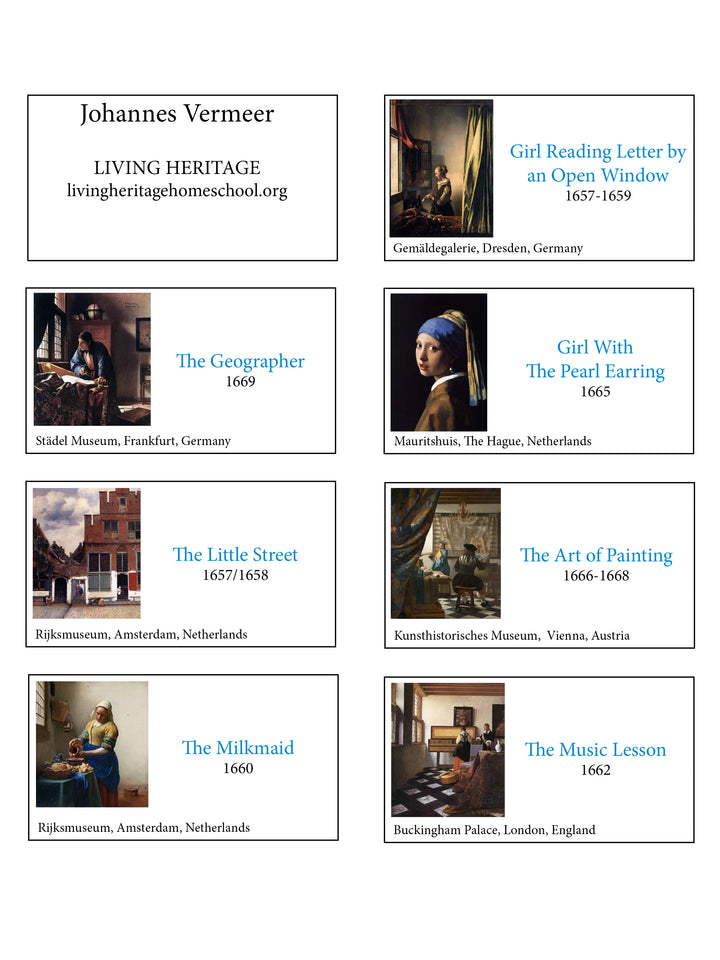 Johannes Vermeer Art Prints