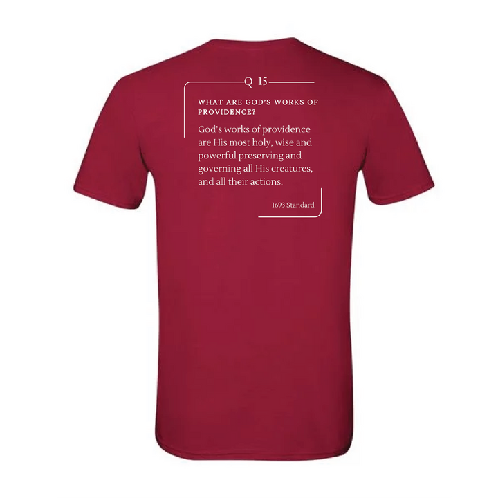 The 1693 Standard Baptist Catechism T-shirt: Question 15