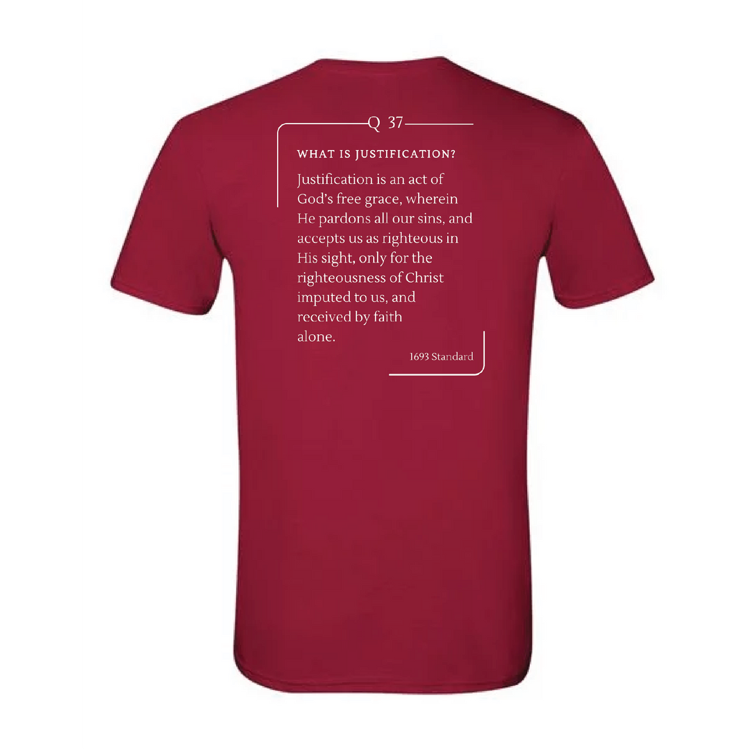 The 1693 Standard Baptist Catechism T-shirt: Question 37