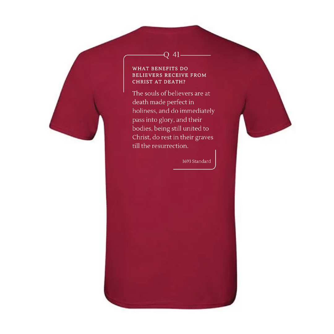The 1693 Standard Baptist Catechism T-shirt: Question 41